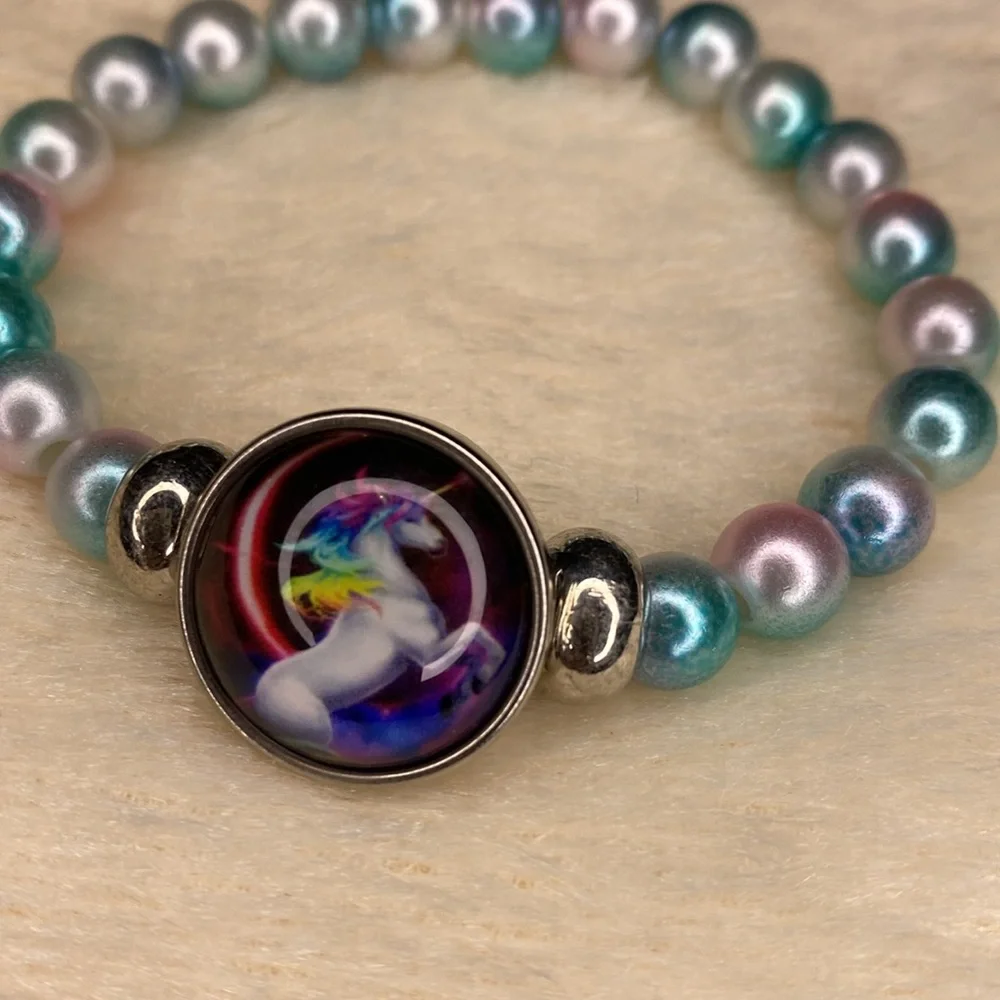 Unicorn stretch bracelet - Picture 3 of 4